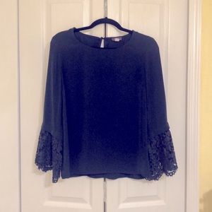 Blue Blouse 💙 Winged Sleeves